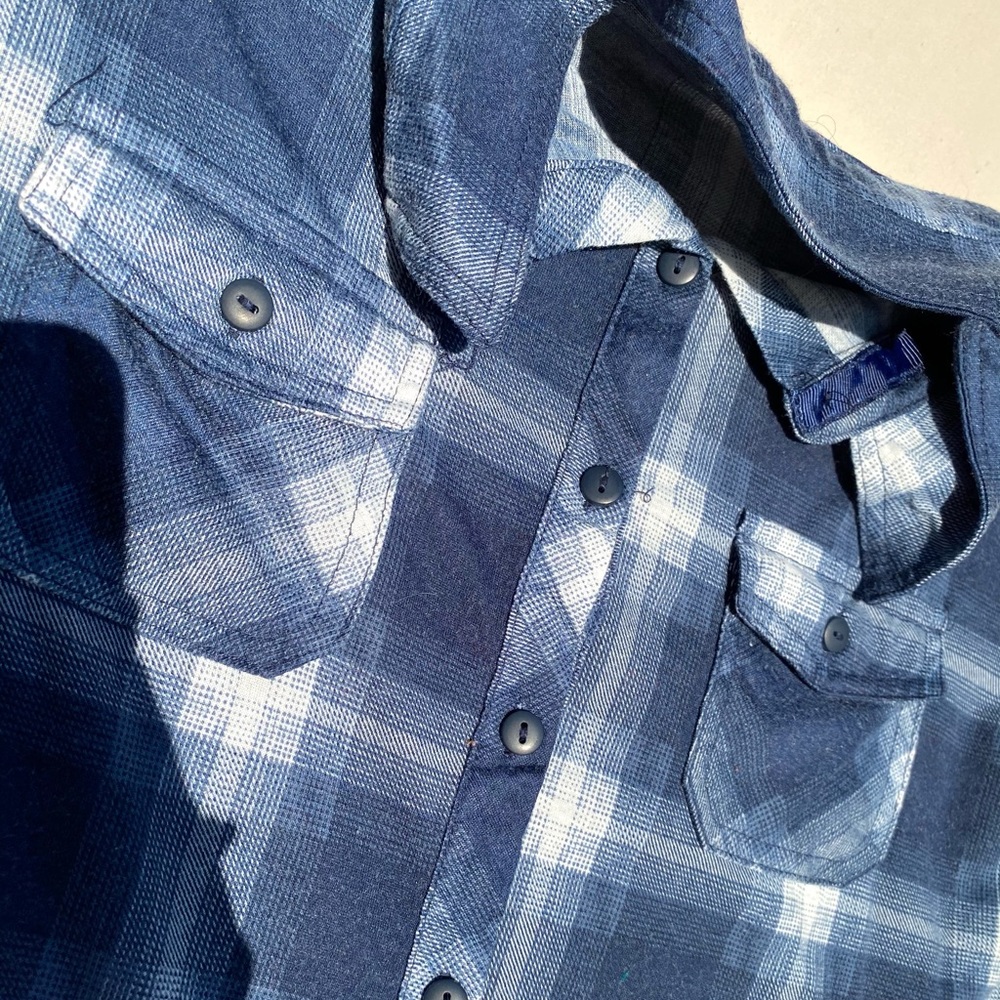 Eden & Olivia - Blue And White Flannel